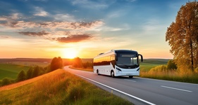 Harford NY motorcoach bus for 30 to 56 passengers, long trips and big groups